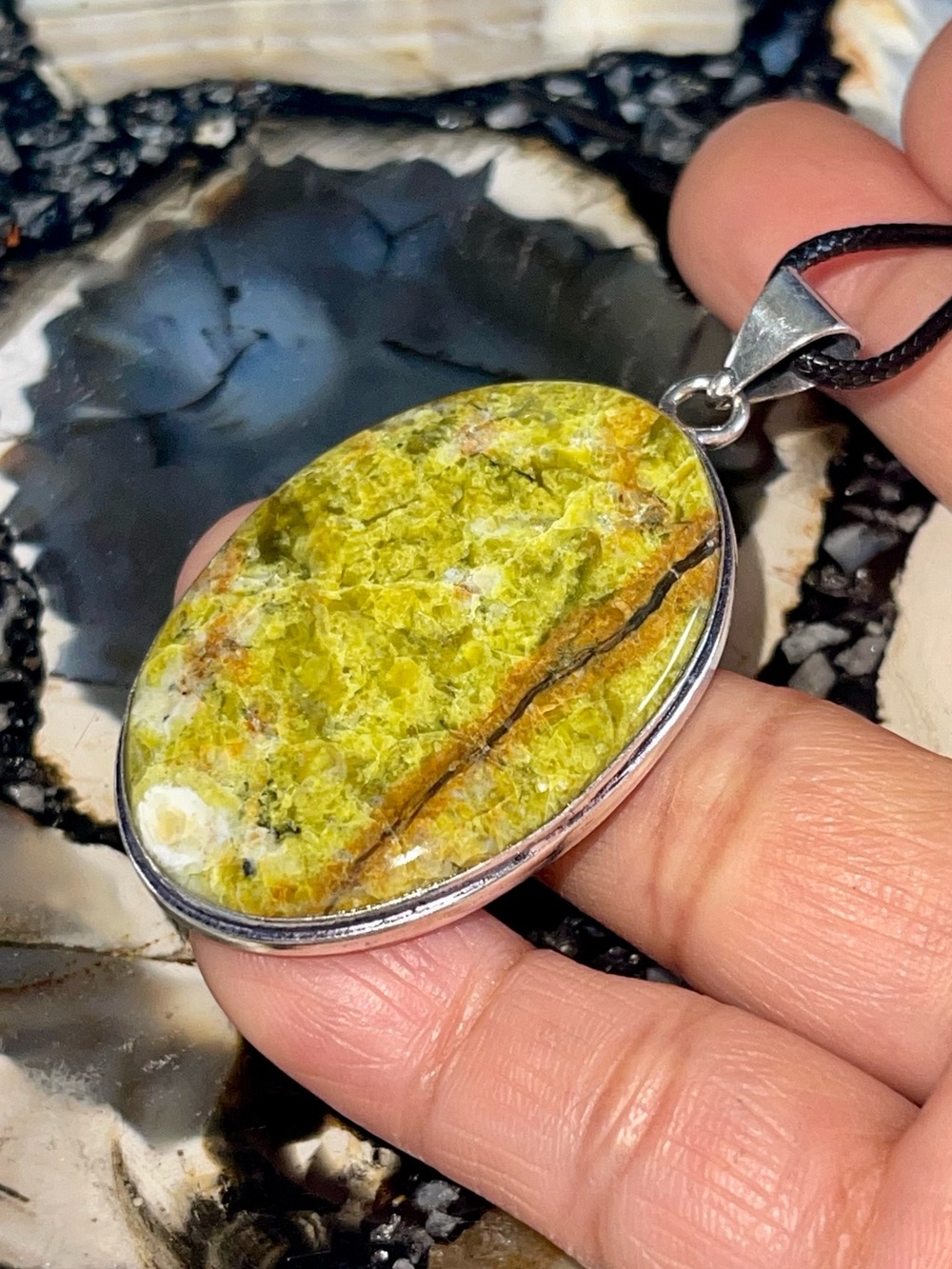 Lightweight Earthy Outback Australian Moss Opal Crystal 2 1/2”